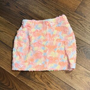 VICI Pastel Sequin Mini Skirt - Multicolor Sz XS